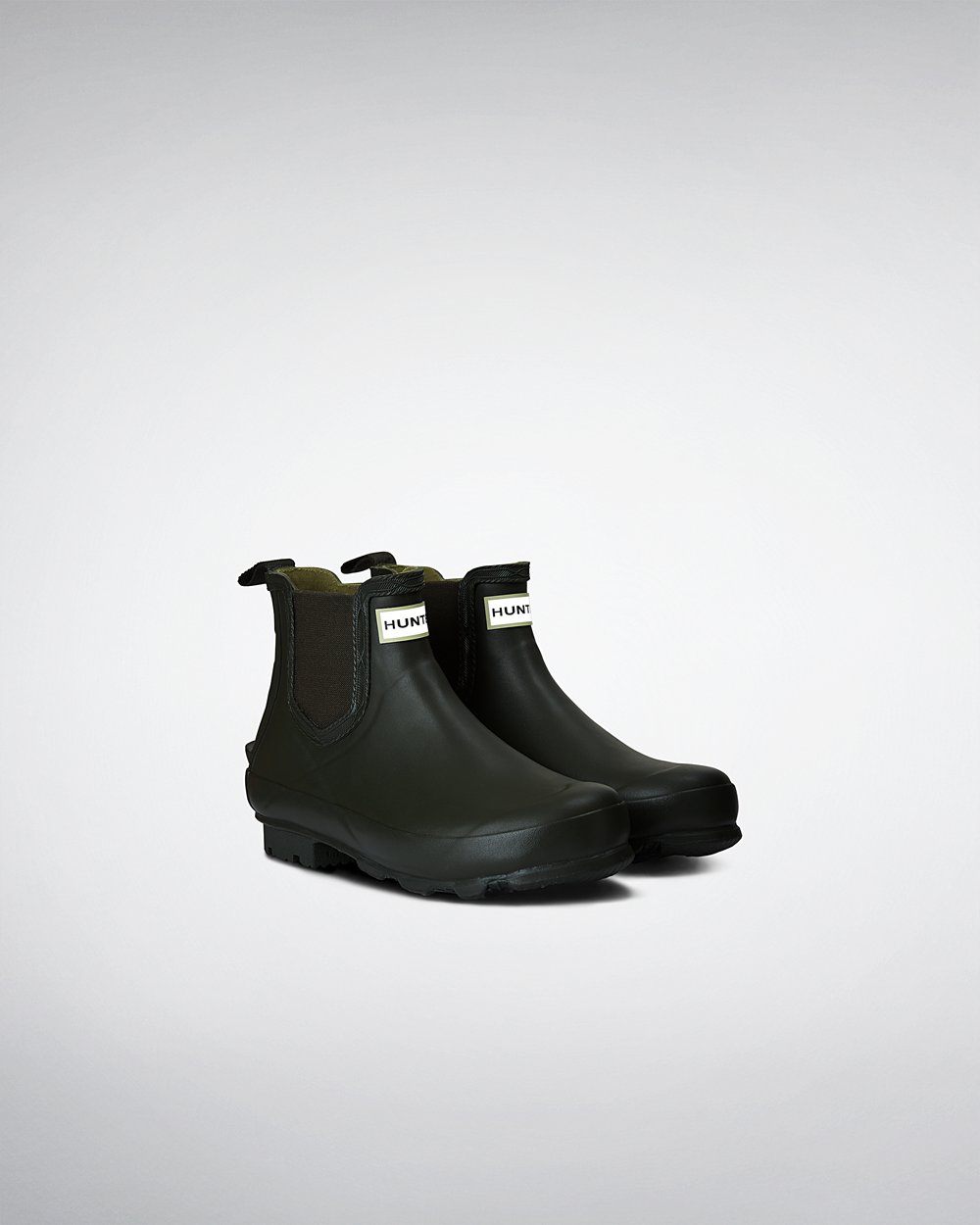 Womens Chelsea Boots - Hunter Norris (49JSIAXTV) - Dark Olive